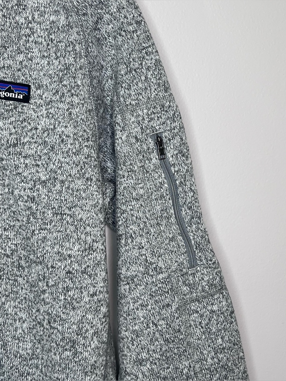 Patagonia Better Sweater 1/4 Zip Fleece Birch White Womens XL - Picture 5 of 9